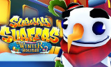 Subway Surfers Winter Holiday background
